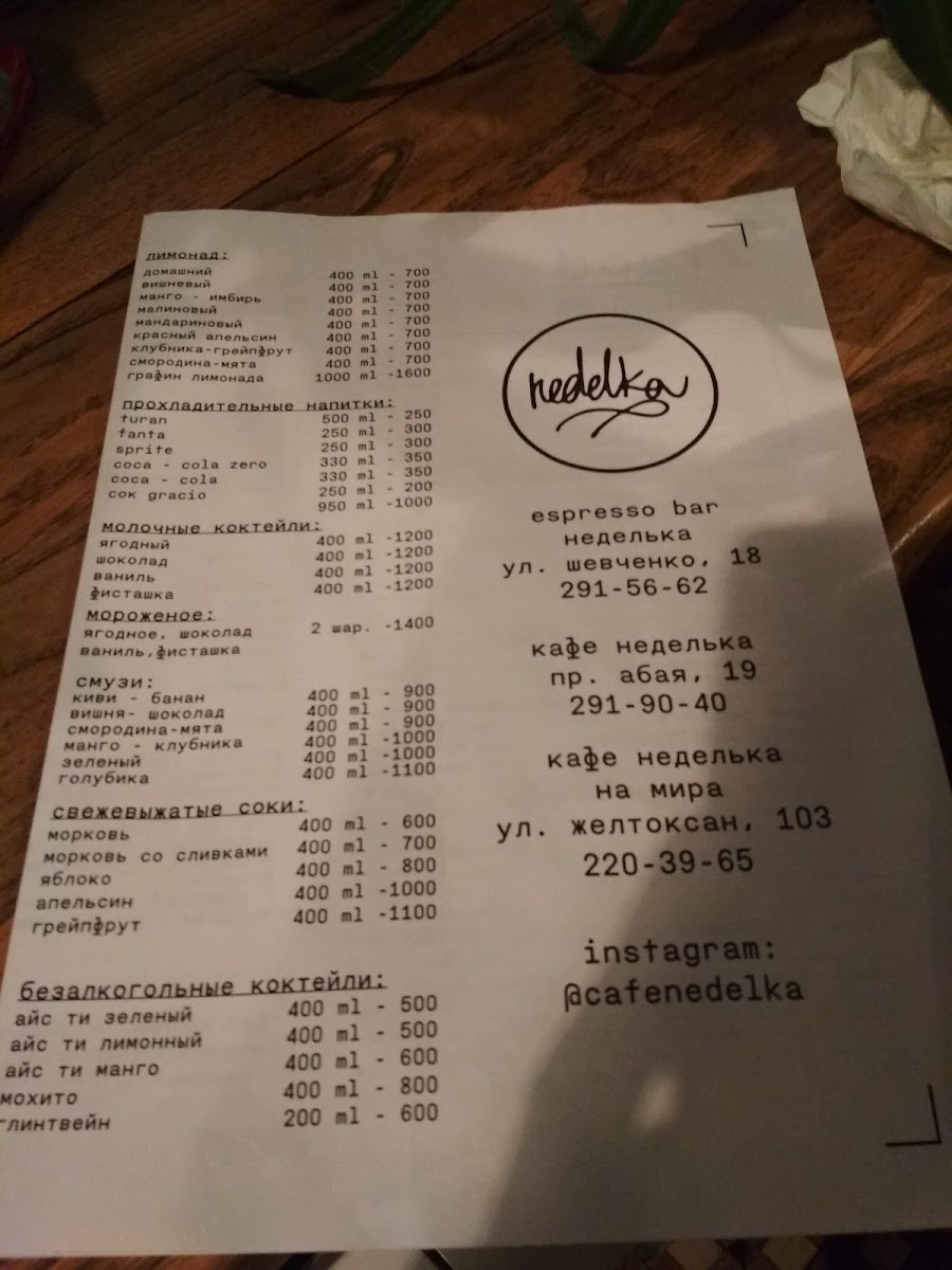 Menu - Nedelka photo 6